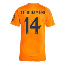 Real Madrid Aurelien Tchouameni #14 Bortedrakt Kvinner 2024-25 Kortermet